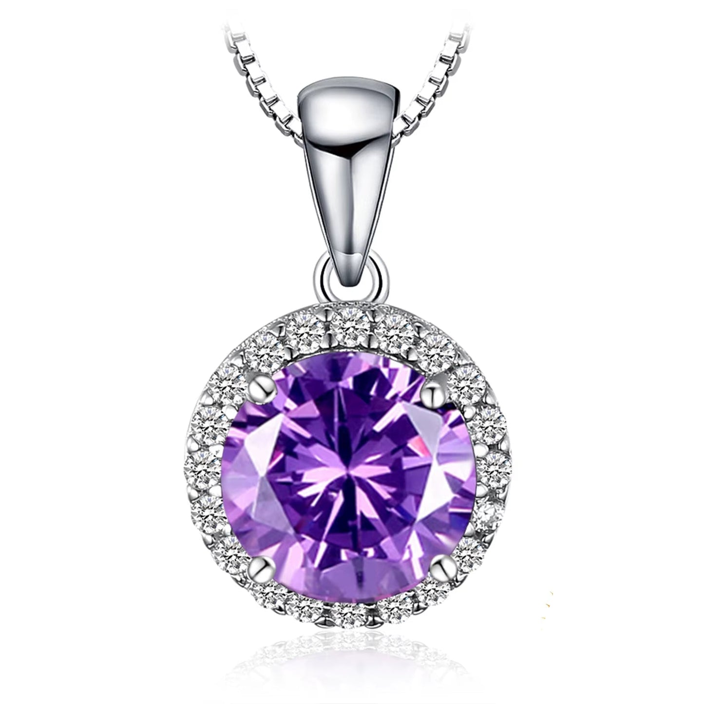 Exquisite 2.97Ct Created Alexandrite Sapphire Pendant Necklace in 925 Sterling Silver - A Timeless Gift for Women
