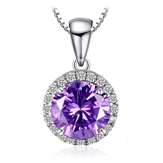 Exquisite 2.97Ct Created Alexandrite Sapphire Pendant Necklace in 925 Sterling Silver - A Timeless Gift for Women