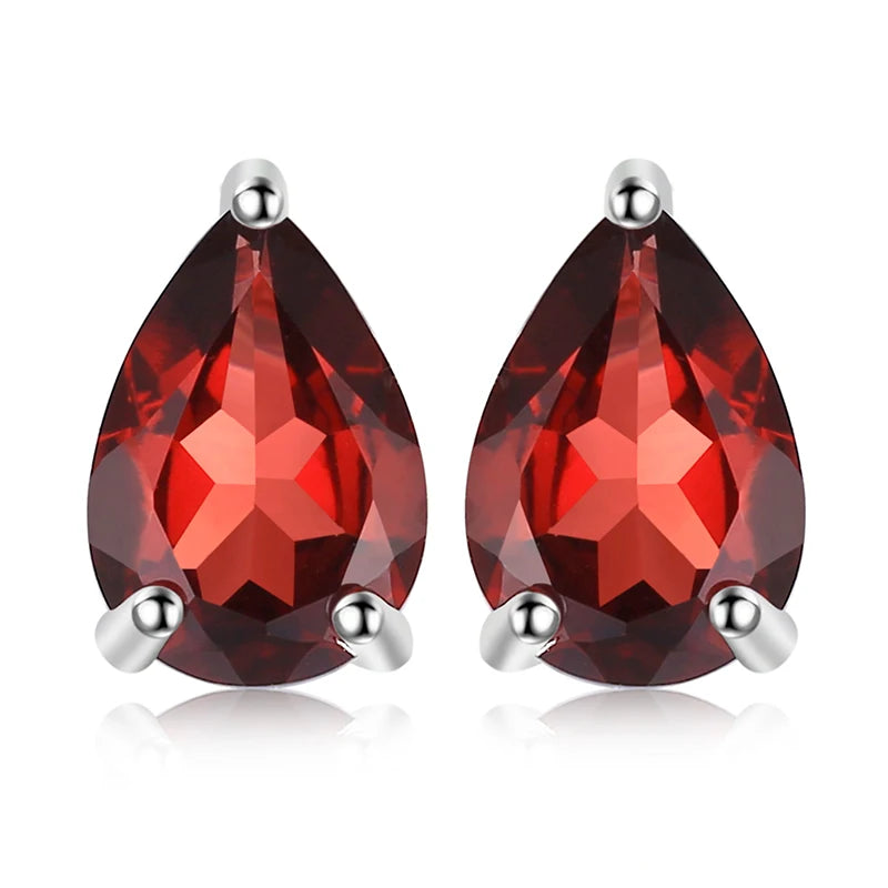 Elegant Oval Natural Amethyst 925 Sterling Silver Stud Earrings for Women - Perfect for Any Occasion