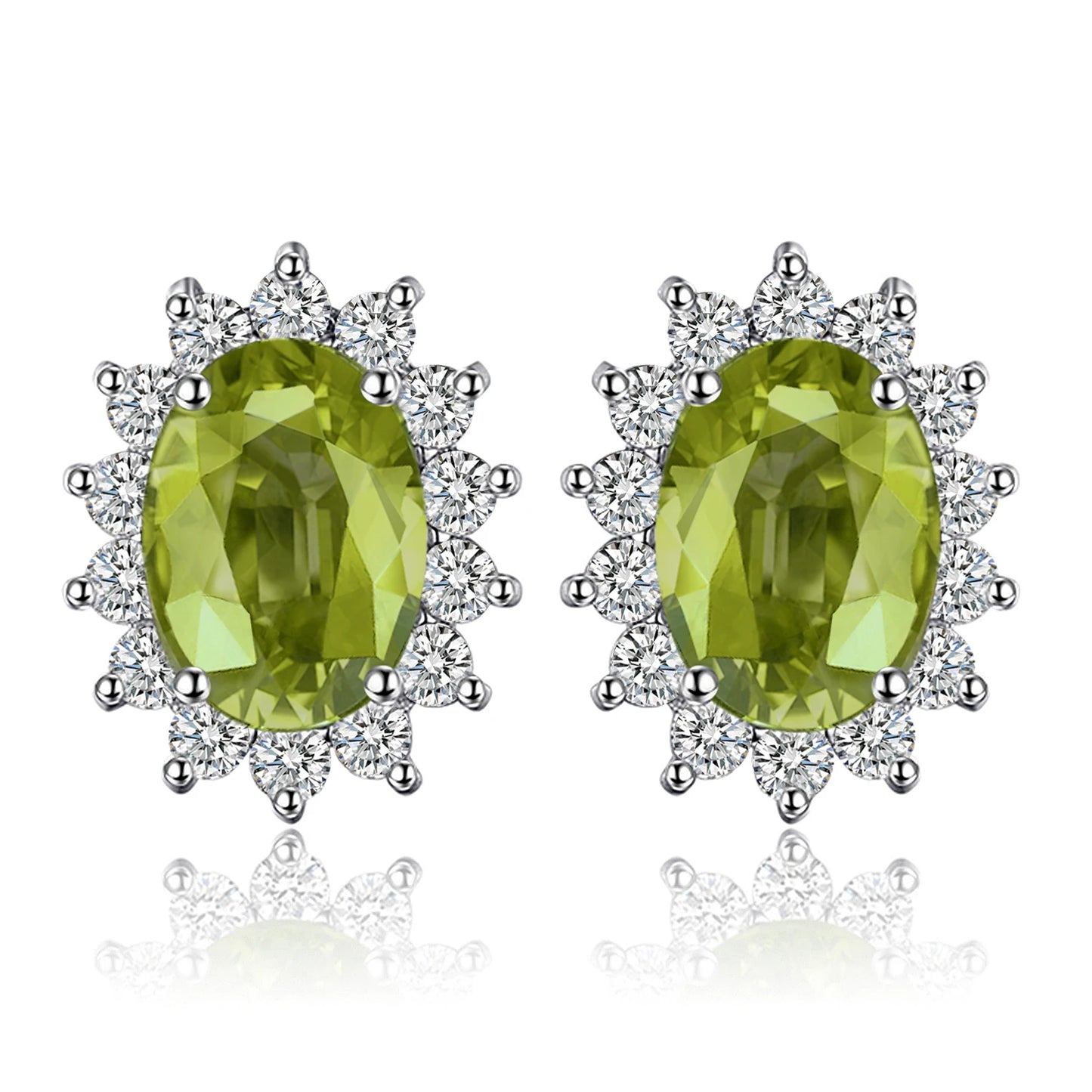 Exquisite Blue Topaz and Ruby 925 Sterling Silver Stud Earrings with Classic Star Design - Inspired by Princess Diana