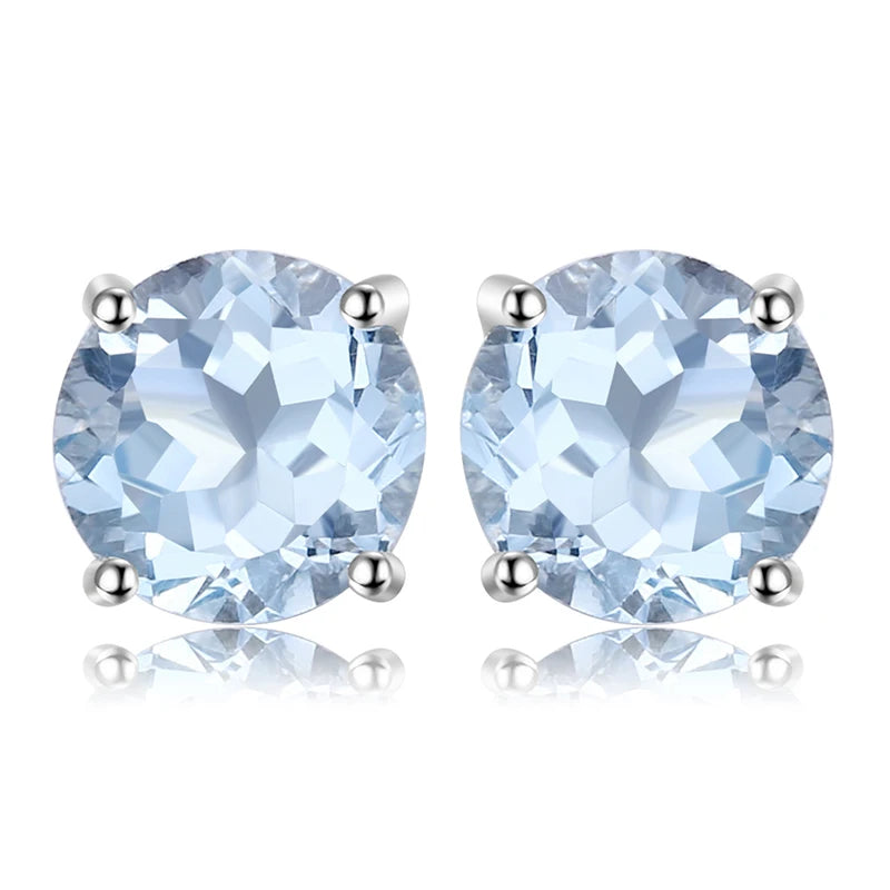 Elegant Oval Natural Amethyst 925 Sterling Silver Stud Earrings for Women - Perfect for Any Occasion