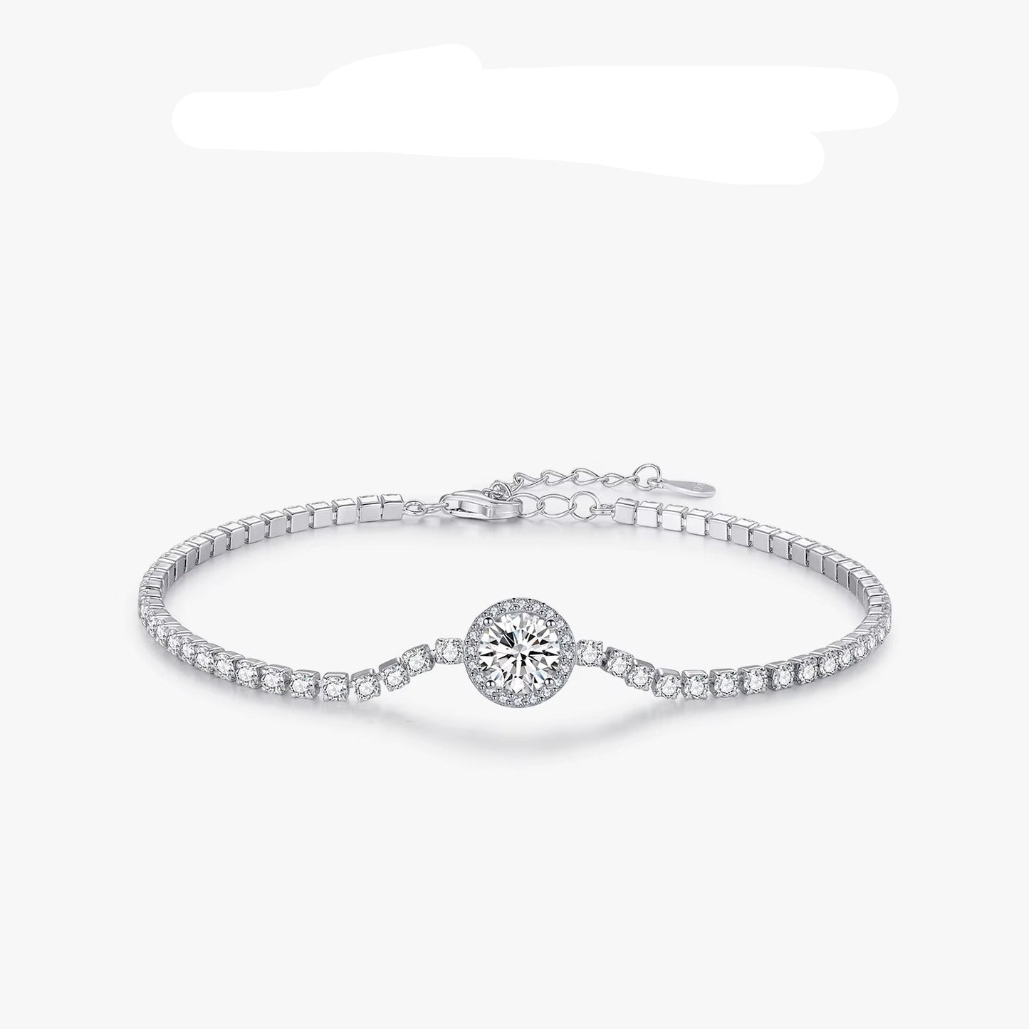 Exquisite 925 Sterling Silver Tennis Bracelet with Sparkling Cubic Zirconia - Perfect Luxury Accessory for Weddings and Engagements